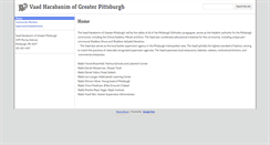 Desktop Screenshot of pittsburghvaad.org